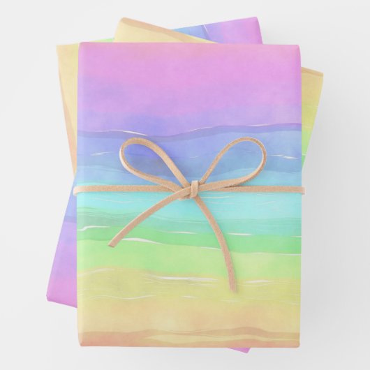 Rainbow Wash Design Geschenkpapier Set (Beispiel)