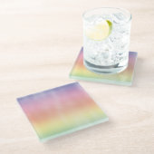 Rainbow Wash Glasuntersetzer (Schrägansicht)