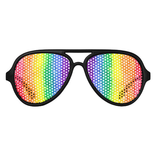 Rainbow Wash Party Shades Sonnenbrille (Vorderseite)