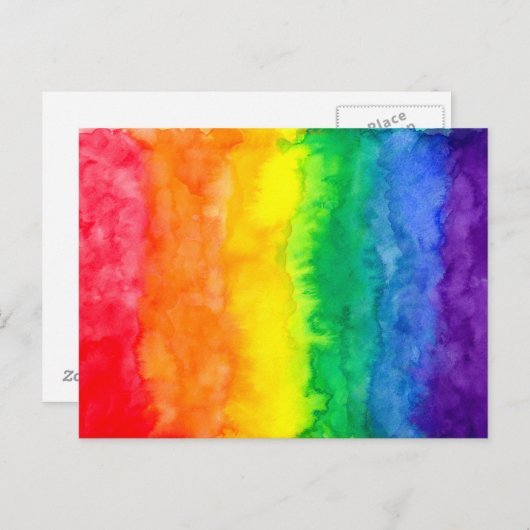 Rainbow Wash Postkarte (Vorne/Hinten)