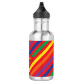 Rainbow Wasser Flasche mit Name Edelstahlflasche (Rechts)