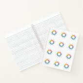 Rainbow Wassercolor Spiralnotebook Notizblock (Innenseite)