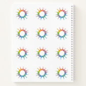 Rainbow Wassercolor Spiralnotebook Notizblock (Rückseite)