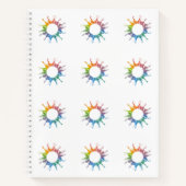 Rainbow Wassercolor Spiralnotebook Notizblock (Vorderseite)