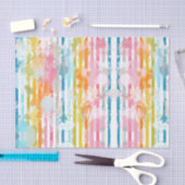 Rainbow Wassercolor Streifen und Paint-Spritzer Seidenpapier (Handwerk)