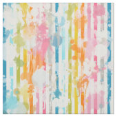 Rainbow Wassercolor Streifen und Paint-Spritzer Stoff (Muster)