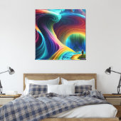 Rainbow Wasserfall Landschaft Leinwanddruck (Insitu (Schlafzimmer))