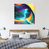 Rainbow Wasserfall Landschaft Leinwanddruck (Insitu (Schlafzimmer))
