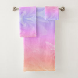 Rainbow-Wasserfarbe Badhandtuch Set