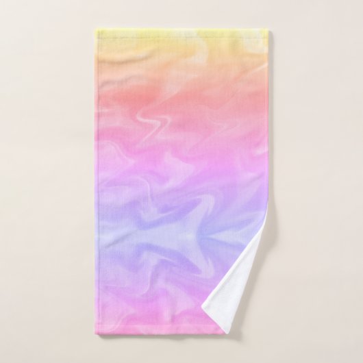 Rainbow-Wasserfarbe Badhandtuch Set (Handtuch)