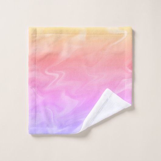 Rainbow-Wasserfarbe Badhandtuch Set (Waschlappen)