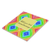 Rainbow-Wasserfarbe Hinzufügen von Namenstext Fliese (Seite)