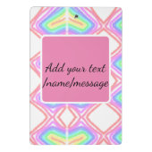 Rainbow-Wasserfarbe Hinzufügen von Namenstext Mini Klemmbrett (Rückseite)