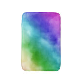 Rainbow Wasserfarben Badematte (Vorderseite Vertikal)