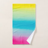Rainbow-Wasserfarben Badhandtuch Set (Handtuch)