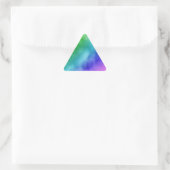 Rainbow Wasserfarben Dreieckiger Aufkleber (Tasche)
