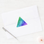 Rainbow Wasserfarben Dreieckiger Aufkleber (Umschlag)