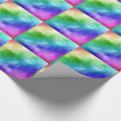 Rainbow Wasserfarben Geschenkpapier (Ecke)