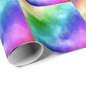 Rainbow Wasserfarben Geschenkpapier (Rolleneckpunkt)