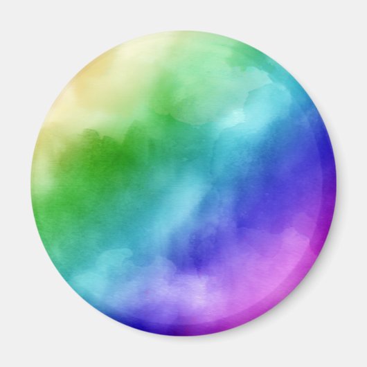 Rainbow Wasserfarben Magnet (Vorne)