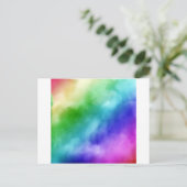 Rainbow Wasserfarben Postkarte (Stehend Vorderseite)