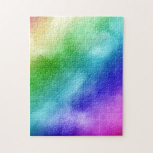 Rainbow Wasserfarben Puzzle
