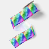 Rainbow Wasserfarben Satinband (Rückseite)
