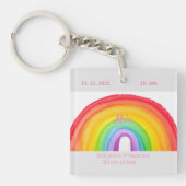 Rainbow-Wasserfarben Schlüsselanhänger (Vorderseite)