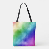 Rainbow Wasserfarben Tasche (Rückseite)