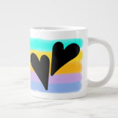 Rainbow-Wasserfarben und Sarcastic-Spaß Jumbo-Tasse (Rechts)