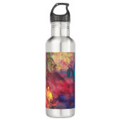 Rainbow Water Bottle Colorful Boho Stainless Steel Edelstahlflasche (Vorderseite)