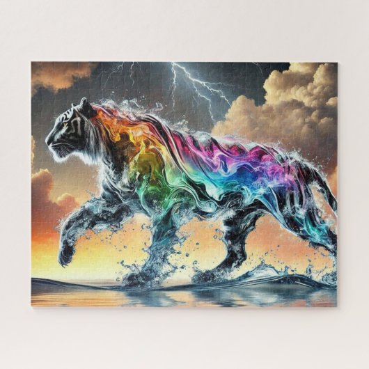 Rainbow Water tiger Puzzle (Horizontal)