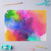 Rainbow Watercolor Abstrakt Seidenpapier (Basteln)
