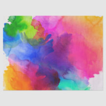 Rainbow Watercolor Abstrakt
