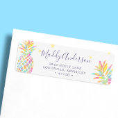 Rainbow Watercolor Ananas Tropical Custom