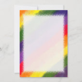 Rainbow Watercolor Blank DIY Karte (Vorderseite)