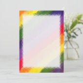 Rainbow Watercolor Blank DIY Karte (Stehend Vorderseite)