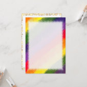 Rainbow Watercolor Blank DIY Karte (Vorderseite/Rückseite Beispiel)