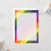 Rainbow Watercolor Blank DIY Karte (Vorderseite/Rückseite Beispiel)