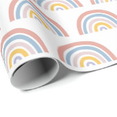 Rainbow Watercolor Boho Chic Geschenkpapier (Rolleneckpunkt)