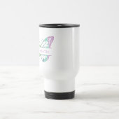 Rainbow Watercolor Butterfly Monogram Reisebecher (Mittel)