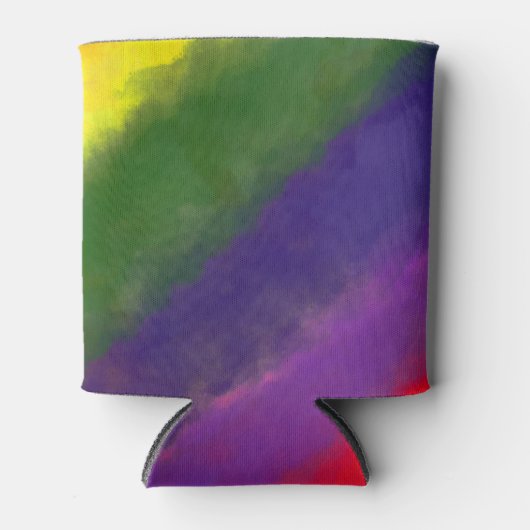 Rainbow Watercolor Dosenkühler (Vorderseite)