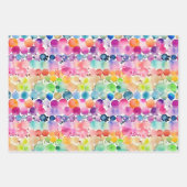 Rainbow Watercolor Dots Geschenkpapier Set (Vorderseite 3)