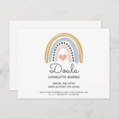 Rainbow Watercolor Doula Postkarte (Vorne/Hinten)