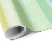 Rainbow Watercolor Einhorn Party Geschenkpapier (Rolleneckpunkt)