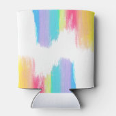 Rainbow Watercolor Elegante Moderne Gay Wedding Dosenkühler (Rückseite)