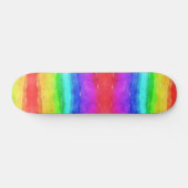 Rainbow Watercolor farbig Skateboard (Horizontal)