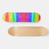 Rainbow Watercolor farbig Skateboard (Horizontal)