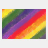 Rainbow Watercolor Geschenkpapier Set (Vorderseite)