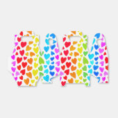 Rainbow Watercolor-Herzmuster Geschenkschachtel (Ungefaltet)